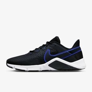 Nike Legend Essential 2 Men's Size 10.5 Black Royal Blue White Training Shoe